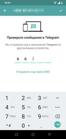 Bots for Telegram from AiGram application: waiting for receiving a verification code