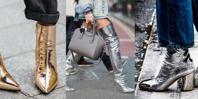 Fashionable shoes Fall-Winter 2019-2020 metallic colors