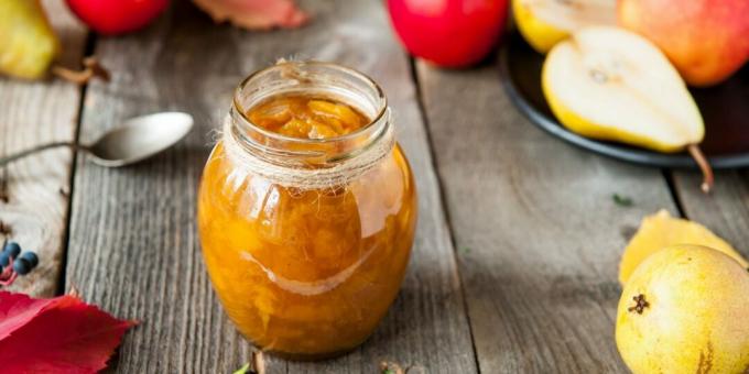 Apple and pear jam