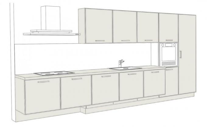 How to choose the kitchen: a linear kitchen