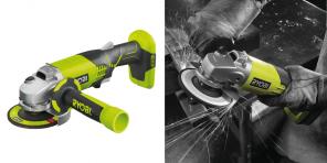 Benefit: Ryobi cordless angle grinder