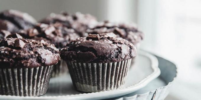 Muffins recipe "double chocolate"