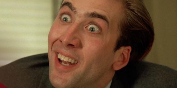 Nicolas Cage in the movie "Kiss of the Vampire"