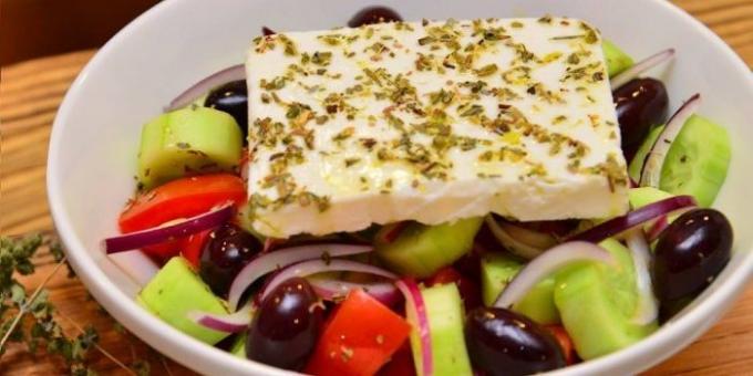 Classic Greek salad - recipe