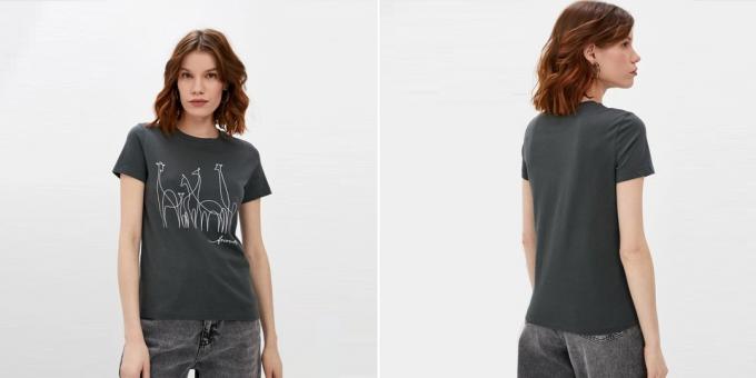 T-shirts with prints: with giraffes 