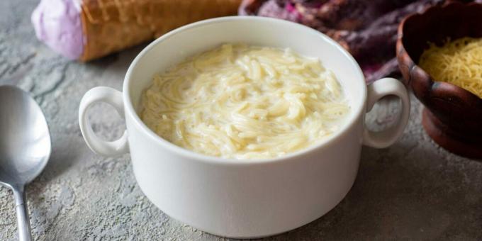 Milk soup with vermicelli