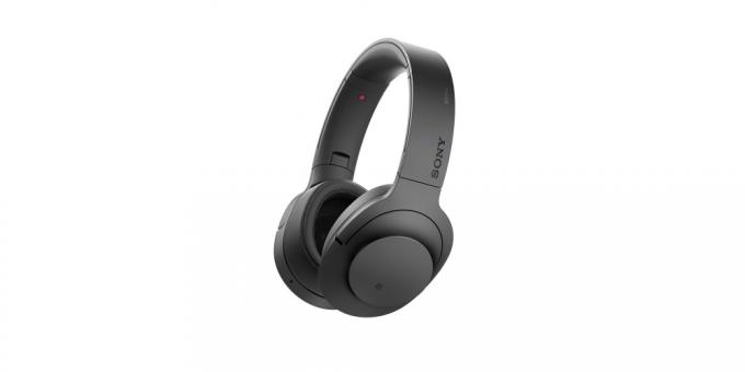 good wireless headphones: headphones feature active noise cancellation Sony MDR100ABNB