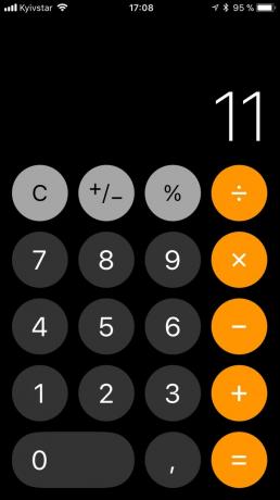 innovation iOS 11: calculator design