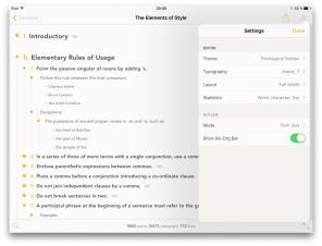 Outlinely - Powerful tool for dealing with complex texts on iPhone and iPad