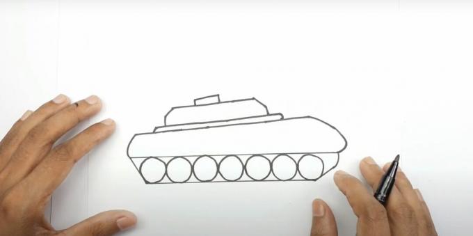 Draw a tank tower