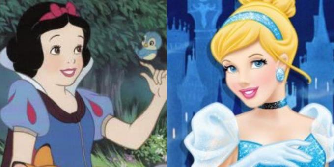 How to determine tsvetotip using contrast: Snow White and Cinderella