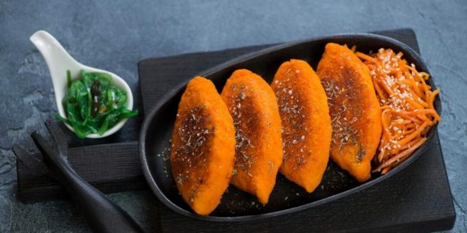 Carrot cutlets with cheese