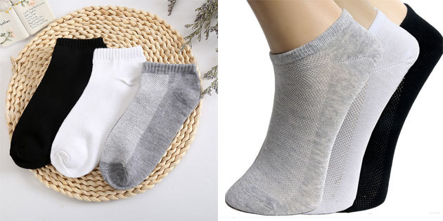 Beautiful socks: short men's cotton socks