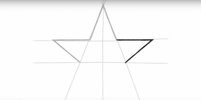 Draw the third point of the star