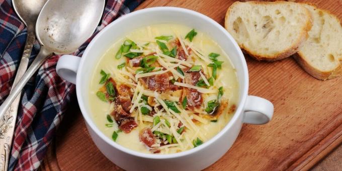 Potato soup with bacon