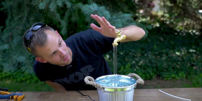 DIY levitating fountain-faucet