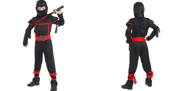 Ninja costume for Halloween