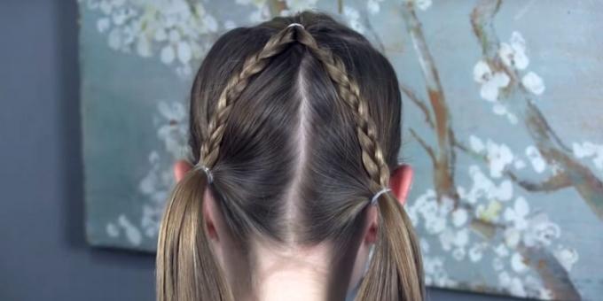 hairstyles for girls for the new year: repeat on the other side