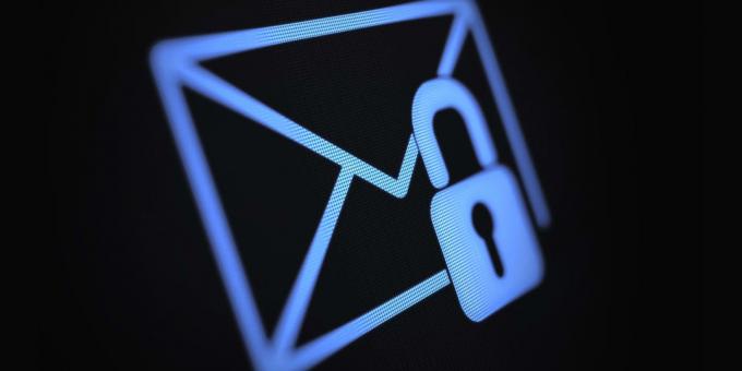 your personal data: Click the email service with encryption