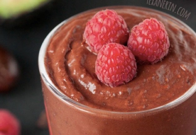 Raspberry chocolate mousse
