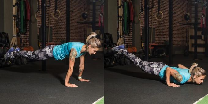Loops TRX: Push-ups with a foot in the loop