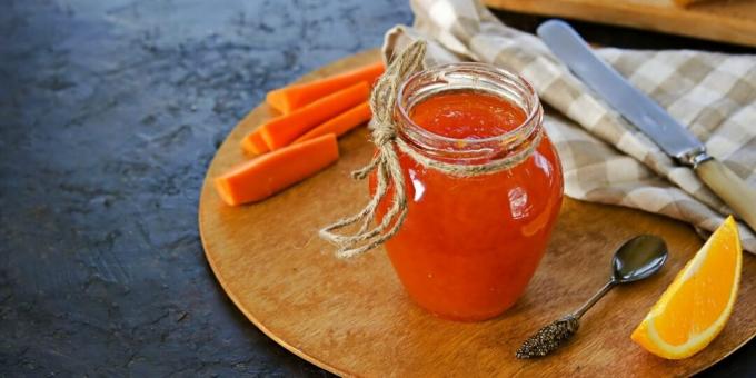 Carrot jam for the winter