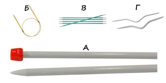 How to Learn to Knit: types of spokes