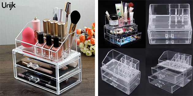 Organizer for cosmetics and jewelry