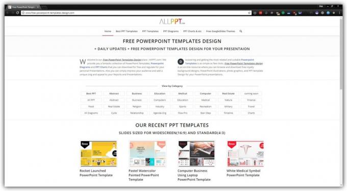 Where to download free presentation templates: ALLPPT