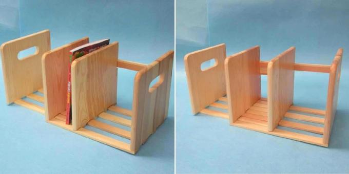 Wooden home accessories: bookshelf 