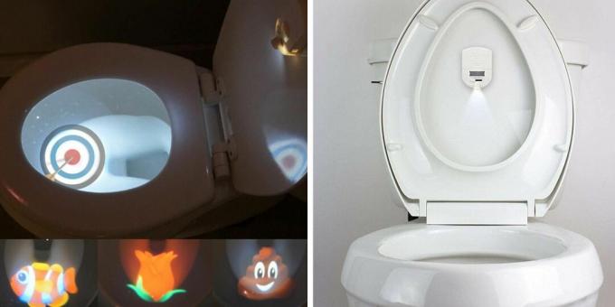 unusual gadgets: toilet lights