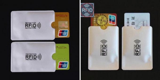Cases with RFID-protected