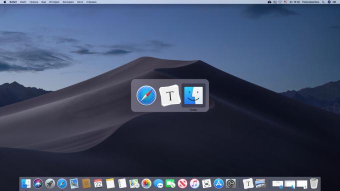 Fast switching between applications in macOS
