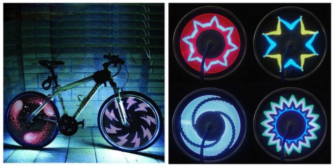 Gadgets for bicycles: Backlight Wheel