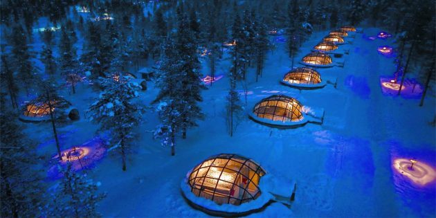 The hotel houses with the Eskimos, Finland
