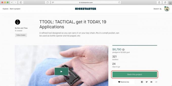 How to buy on Kickstarter: Open the page you liked the project and read the terms of campaign