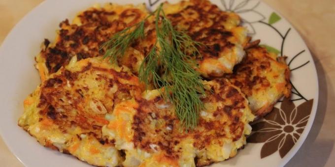 Cabbage fritters: recipes