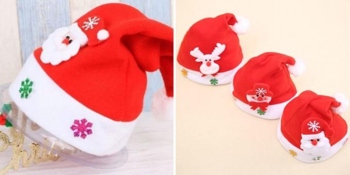 Products with AliExpress to create a New Year's mood: Cap of Santa Claus