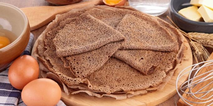 Buckwheat pancakes without wheat added