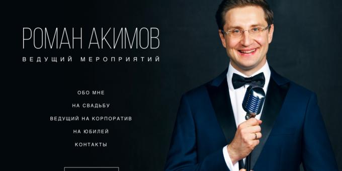 Personal brand: the site of the leading events of Roman Akimov