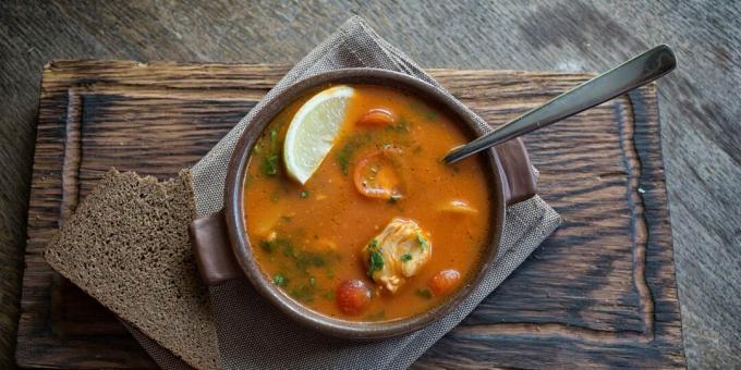 Tomato fish soup