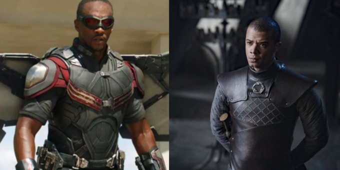 Falcon and Gray Worm