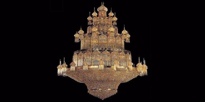 Chandelier with crystals