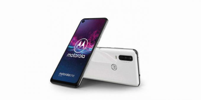 White Motorola One Action