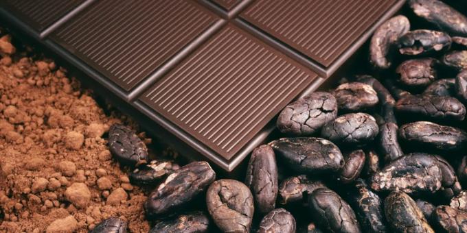 Cocoa and dark chocolate against aging