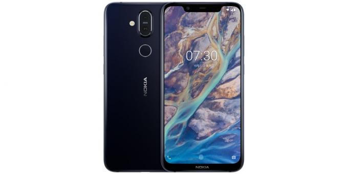 Nokia X7: Screen with a cutout