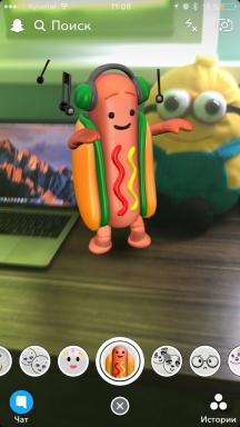 Dancing hotdog captured online. Describes how to enable the plague effect in Snapchat