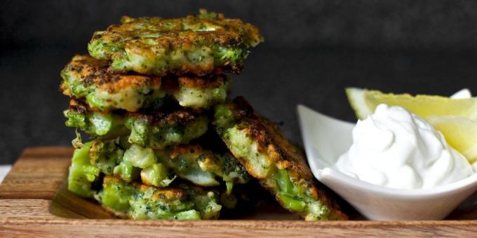 Fritters of broccoli with parmesan cheese: easy recipe