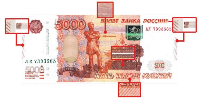 counterfeit money: microimages 5 000