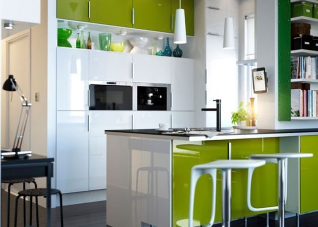 Small kitchen design: lighting